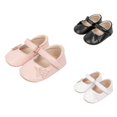 thumbnail image 1 of SGMVNU Toddler Baby Sandals Girls Cute Soft Sole Ballet Flat Wedding Dress Shoes Kids Summer Fashion Lightweight Walking Shoes Pink Size 12-18 Months, 1 of 5