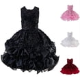 thumbnail image 1 of SGMVNU Toddler Girl's Pageant Dress Sequins Prom Dress Wedding Gown Dresses Birthday Party Formal Dress, Size 7-8 Years, Black, 1 of 9