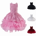 thumbnail image 1 of SGMVNU Toddler Girl's Pageant Dress Sequins Prom Dress Wedding Gown Dresses Birthday Party Formal Dress, Size 8-9 Years, Pink, 1 of 9