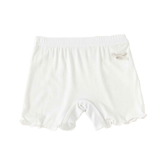 SGMVNU Toddler Girls Solid Sport Ruffles Shorts Kids Casual Shorts For Summer Play Comfortable And Cute For Ages 2-6 Years Kids Clothes(Size 6-7 Years,White)