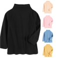 thumbnail image 1 of SGMVNU Toddler Kids Half Turtleneck Thermal Long Sleeve Top, Soft Warm Base Layer Undershirt for Boys & Girls Black 3-4 Years, 1 of 3