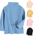 thumbnail image 1 of SGMVNU Toddler Kids Half Turtleneck Thermal Long Sleeve Top, Soft Warm Base Layer Undershirt for Boys & Girls Blue 4-5 Years, 1 of 3