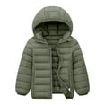 thumbnail image 1 of SGMVNU Toddler Winter Coats Puffer Padded Jacket Baby Boys Girls Bear Ear Hoods Down Jacket Lightweight Outerwear(Size 9-10 Years, Dark Gray), 1 of 3