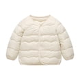 thumbnail image 1 of SGMVNU Toddler Winter Down Jackets, Baby Boy Girl Lightweight Padded Puffer Jacket Coat Kids Packable Windproof Outerwear(Size 12-18 Months, White), 1 of 8