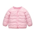 thumbnail image 1 of SGMVNU Toddler Winter Down Jackets, Baby Boy Girl Lightweight Padded Puffer Jacket Coat Kids Packable Windproof Outerwear(Size 4-5 Years, Pink), 1 of 9