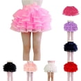 thumbnail image 1 of SGMVNU Tutu for Toddler Girls Bowknot Tiered 4-Layer Ruffle Tulle Skirts Ballet Dance Skirt Birthday Party Outfit, Pink, Size 2-3 Years, 1 of 6