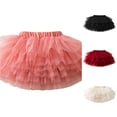 thumbnail image 1 of SGMVNU Tutus for Girls Multi Layered Ruffle Puffy Tulle Skirts Ballet Dance Tutu Skirt for Dance Princess Dress Up, Pink, Size 5-6 Years, 1 of 7