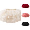thumbnail image 1 of SGMVNU Tutus for Girls Multi Layered Ruffle Puffy Tulle Skirts Ballet Dance Tutu Skirt for Dance Princess Dress Up, Yellow, Size 2-3 Years, 1 of 2