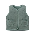 thumbnail image 1 of SGMVNU Winter Coat for Baby Boys Girls Girls Vest Winter Padded Warm Jacket Outerwear Softshell Windproof Thermal Insulated Coats For Toddler Kids(Size 7-8 Years, Green), 1 of 3