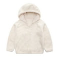thumbnail image 1 of SGMVNU Winter Warm Outwear Jackets For Boys Girls Kids Baby Girls Boys Solid Zipper Heavy Warm Hooded Outdoor Coat Warm Outwear Clothes(Size 5-6 Years, White), 1 of 3