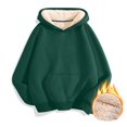 thumbnail image 1 of SGMVNU Women's Lined Hoodie Casual Long Sleeve Pullover Hooded Sweatshirt Winter Warm Clothes with Pocket(Green, L), 1 of 4