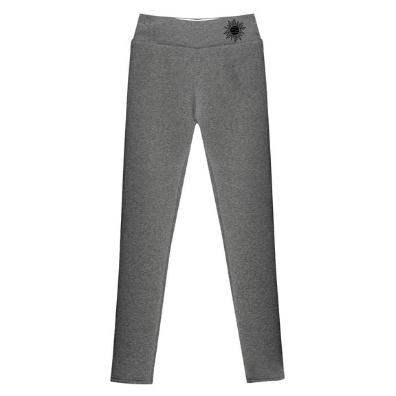 SGMVNU Women's Winter Pants High Waisted Thermal Warm - Fleece Lined Thick Leggings with Tummy Controls for Running, Yoga, and Workout(Grey, L)