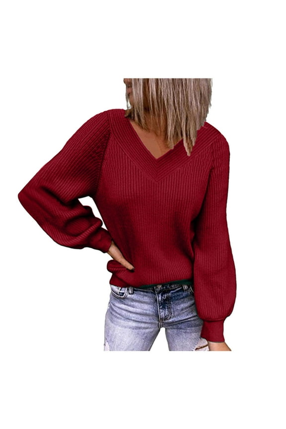 Womens Cardigan Sweater Open Sleeve Knit Boho Long Patchwork Coat With Pockets, Knit Jackets Outwear Red Size S