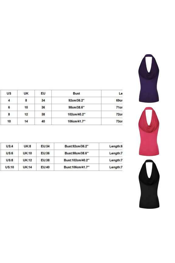 Womens Halter Drape V Neck Tank Tops Summer Fashion Backless Cute Ruched Casual Tanks Shirts Going Out Top, , Size M
