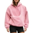thumbnail image 1 of SGMVNU Womens Pet Pouch Hoodies, Oversized Fleece Sweatshirt Puppy Kitten Cat Holder Carriers Hoodies Pocket(Pink, XXL), 1 of 7