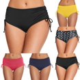 thumbnail image 1 of SGMVNU Womens Swim Shorts Stretch Mid Rise Swimming Bottoms Side Drawstring Cute Bikini Swimsuit Bottoms for Summer Beach, Size M, Black, 1 of 5
