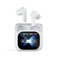 thumbnail image 1 of SGNICS Smart AI Translation Headphones for i-Phone 12 Mini - Bluetooth 5.4, 144 Languages Real Time Translator Earbuds, ANC ENC, Touch Screen IPX5 Waterproof - White, 1 of 4