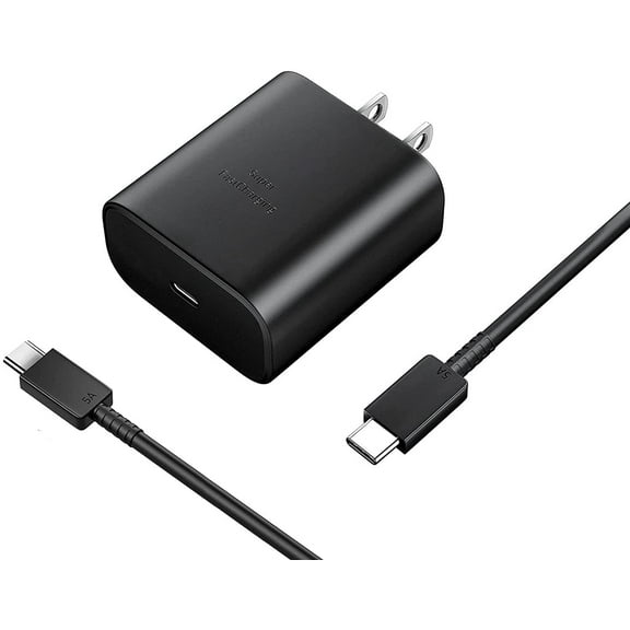 SGNICS Super Fast Charger USB-C, 45W USB-C Super Fast Charging Wall Charger Set For LG K51 / Reflect - Super Fast Wall Charger with USB C Charging Cable - Black