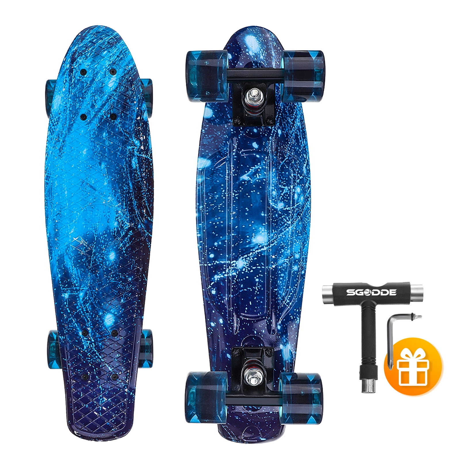 キッズ用SG boards FULL SPEED130 SGODDE Skateboard for Kids Ages 6-12, Standard Skateboard 22 In