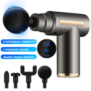 SGOKEEN Mini Massage Gun, 6 Speeds Neck Massager, Percussion Deep Tissues, Ultra Quiet, Handheld for Back, Neck & Pain Relief, Gray