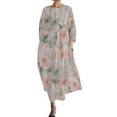SGQSRQJ Wedding Guest Dresses for Women Women's Retro Botanical Floral