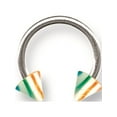 thumbnail image 1 of SGSS Circ w Acrylic Vert Layered Cones 16G (1.3mm) 3/8 (10mm) Dia w 4mm Stainless Steel, 1 of 2
