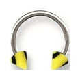 thumbnail image 1 of SGSS Circ w Acrylic Vert Racer Stripe Cones 14G (1.6mm) 7/16 (12mm) Dia Stainless Steel, 1 of 2