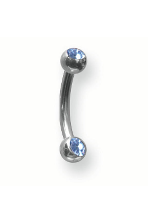 SGSS Int Thrd Curv BBs w 2 Gem Balls 14G (1.6mm) 3/8 (10mm) Long Int Th