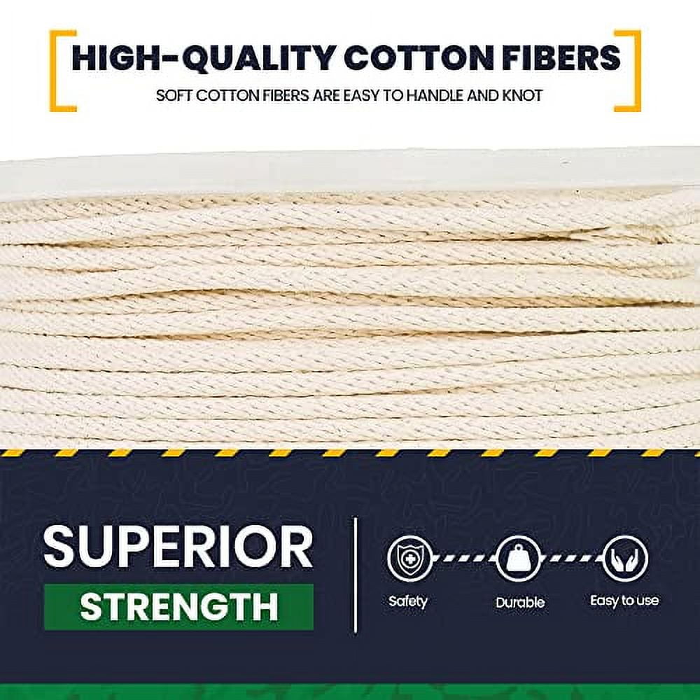 SGT KNOTS Cotton Sash Cord All Purpose Rope for Window Sashing, Tying