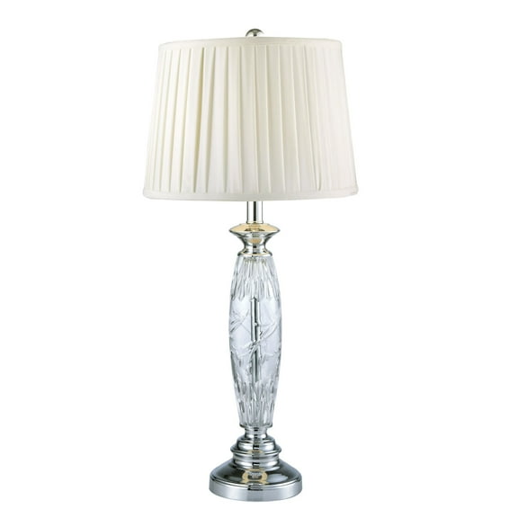 Dale Tiffany Powis 24% Lead Crystal Table Lamp