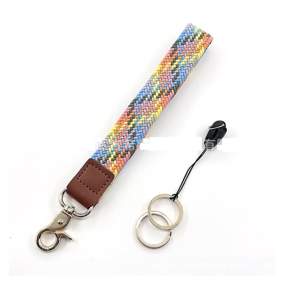 SGUANGHUI 2PCS Stretchy Key Chain, Cute Keychain Wristlet, Woven Wrist Lanyard for Keys, Key Chains for Women Men Car Keys ID Badges Card Wallet Phone,PACKAGE Includes 2 key Chain sets