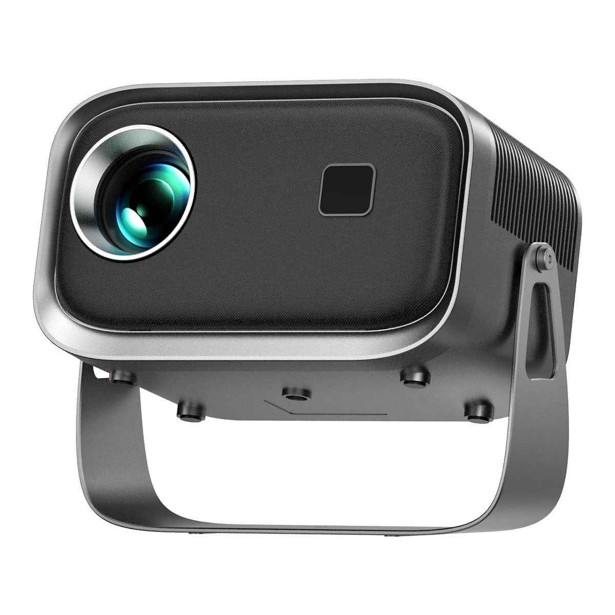 SGV Mini Projector, Wi-Fi 6 BT 5.0, Integrated 5 W Speaker, 180 Tilt Head, Video Projector for Home, Bedroom, Camping Grey