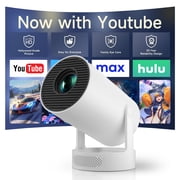 SGV Mini Projector with WiFi 6 and Bluetooth, Portable Movie Projector, 4K Support