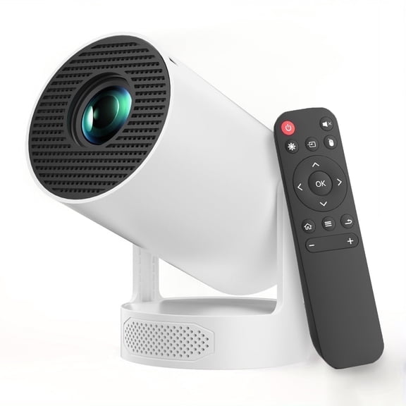 SGV 720P Smart Portable Projector WiFi 6 Bluetooth 260 ANSI Android 12 White