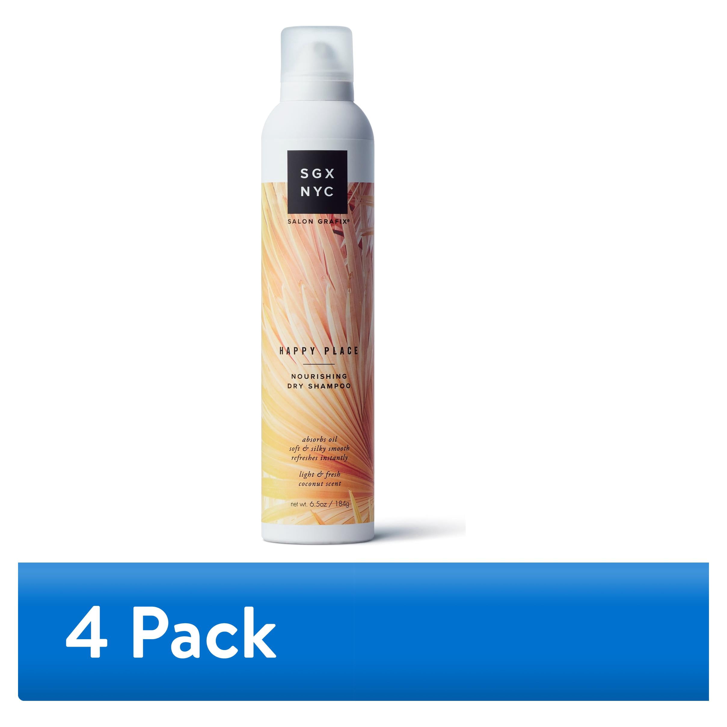 (4 pack) SGX NYC Happy Place Nourishing Dry Shampoo, for All Hair Types, 6.5 oz
