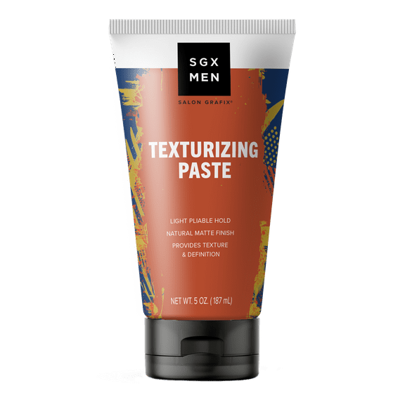 SGX NYC Men's Texturizing Paste, for All Hair Types, Light Hold, 5 oz