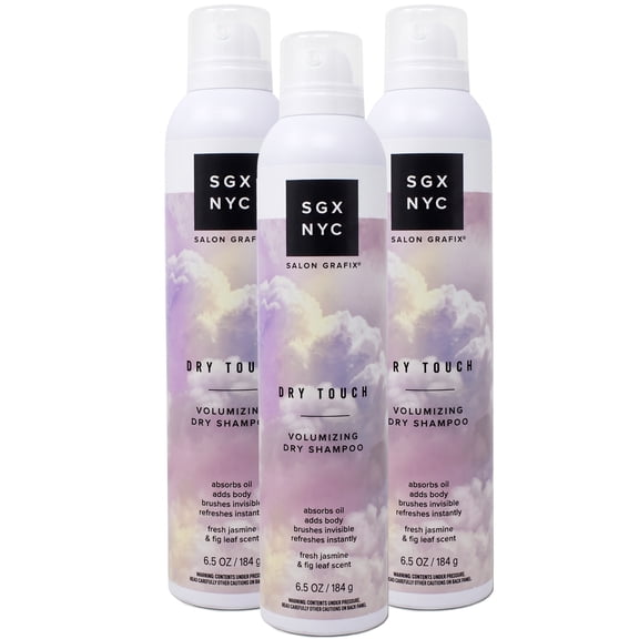 SGX NYC Salon Grafix Dry Touch Volumizing Dry Shampoo, 6.5 Oz, 3 Pack