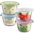 thumbnail image 1 of SH 6 PCS Glass Meal Prep Containers with Lids,Airtight 2 Cup Glass Storage Containers Set,Heat-Resistant BPA-Free Glass Containers for Soup Leftover, Microwave, Dishwasher, and Freezer Safe (6 Packs), 1 of 9