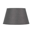 thumbnail image 1 of Cal Lighting 8112 Shades 10x17" Round Hardback Linen Fabric Lamp Shade in Gray, 1 of 2