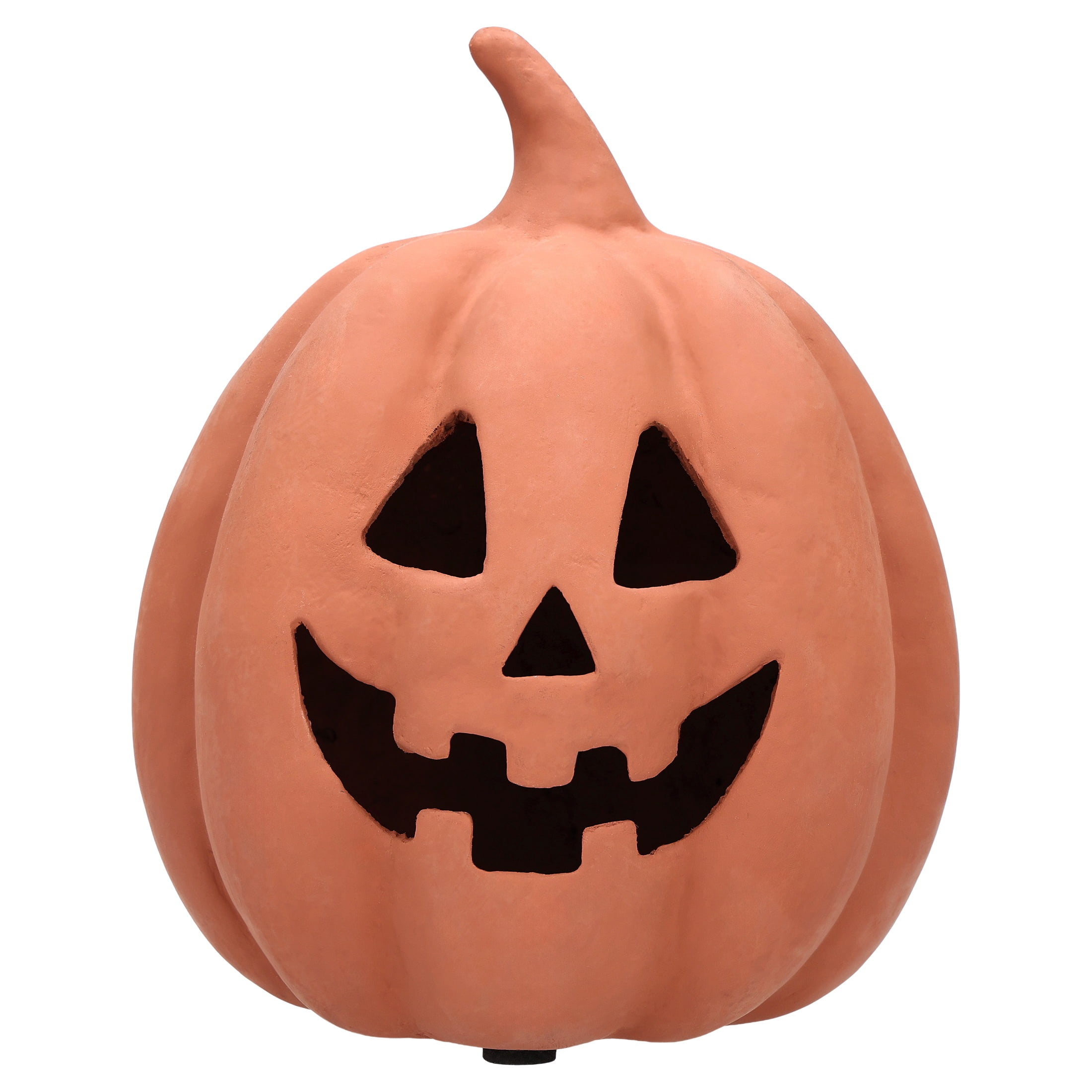 Paper Mache Jack-o'-Lantern Decoration, Brown, 8.3", Halloween by Way To Celebrate