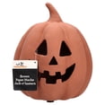 thumbnail image 1 of Paper Mache Jack-o'-Lantern Decoration, Brown, 8.25", Halloween by Way To Celebrate, 1 of 3