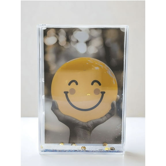 SH DREAM Glitter Liquid Photo Frame  Birthday gift 4X6 Inch Photo Frame