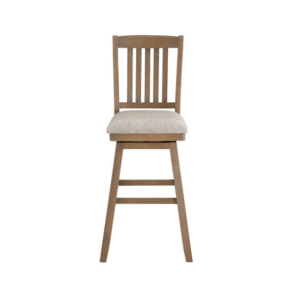 Home 2 Office SH Mission 42.5 in. Oak High Back Wood 29 in. Bar Stool