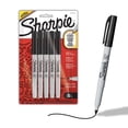 thumbnail image 1 of Sharpie Permanent Markers, Water- and Fade-Resistant, Extra Fine Point (0.4mm), Black, 5 Count, 1 of 8