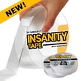 thumbnail image 1 of Insanity Nano Tape 2-Pk Thick Extra Wide Heavy Duty Double Sided Reusable Adhesive Gel 20ft New, 1 of 12