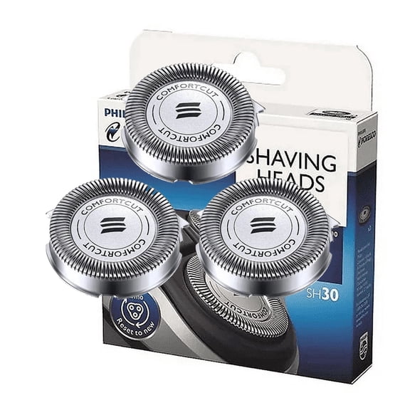 SH30 Replacement Head Compatible Philips Shaving Series 3000, 2000, 1000,pack of 3