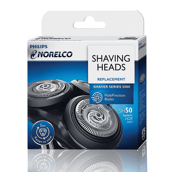 SH50 Replacement Head- Compatible with Philips 5000 Series Razor, 3 PACK, With S5XX,AT8xx, AT7xx,PT8xx, PT7xx Series