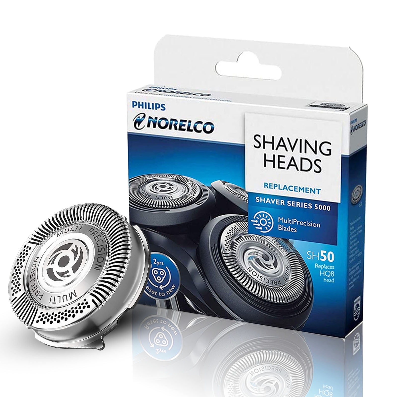 SH50 Replacement Heads for Philips Series 5000 Electric Shaver, Replacement Blades Head Fit for Phillips Series 5000, AquaTouch, PowerTouch, Pack of 3