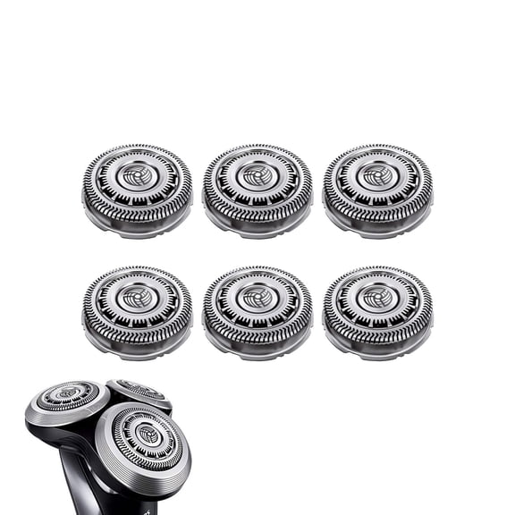 SH90 Replacement Head Compatible Philips 9000 Series Electric Shaving,6 Pack,Compatible Models S9531, S9721/84, S9511, S8950, S8980/12, S9311/21