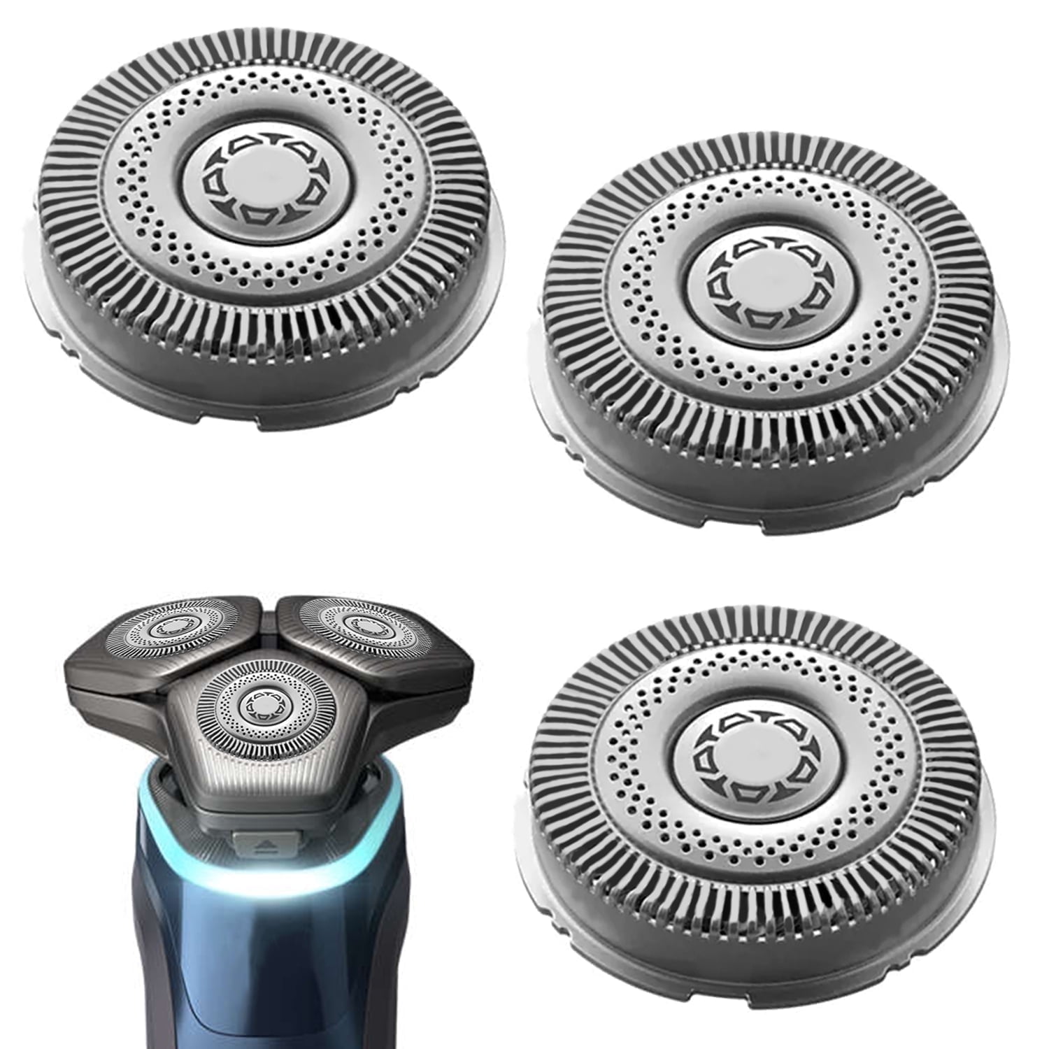 Philips SH91 Replacement Heads for 9000 Series electric shavers, Fits S90xx/S91xx Razors,(Blades Only)